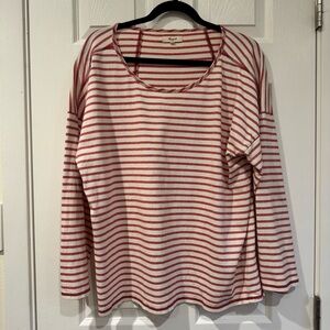 Madewell 100% Cotton Striped Large Knit Nautical Costal